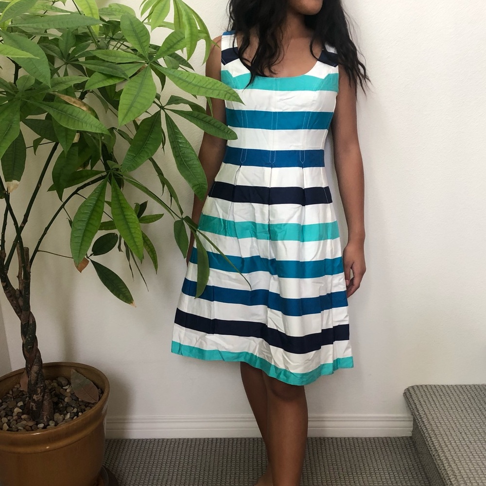 Nine West Striped Sleeveless Dress
